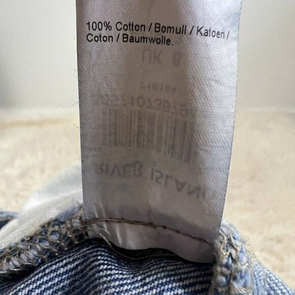 River Island Womens Raw Hem Distressed Denim Short Shorts Light Blue Size US 8 - Picture 7 of 9